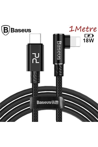 Baseus Mvp Elbow Type-C To Apple iPhone Uyumlu Pd 18W Hızlı Şarj Usb Kablo 1M (119548758)