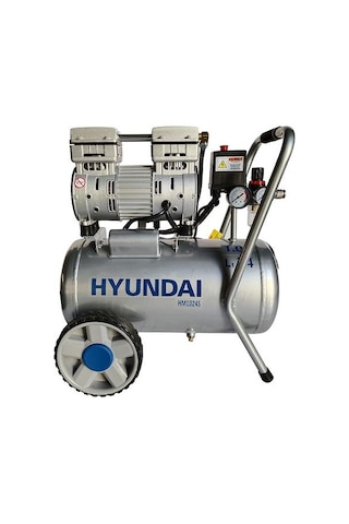 Hyundai HM1024S Hava Kompresörü Sessiz & Yağsız 750W 24 L