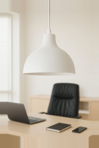 Shine Metal Tekli Beyaz Sarkıt Avize Retro Rustik Model Avize