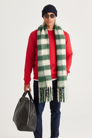 AC&Co / Altınyıldız Classics Erkek Kırmızı Standart Fit Normal Kesim İçi Polarlı Bisiklet Yaka Sweatshirt Kırmızı