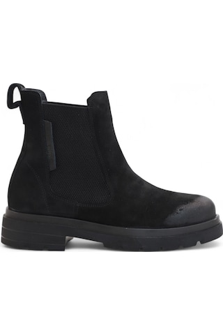 Hammer Jack 2102 Anatomik Tabanlı Ultra Hafif Hakiki Deri Chelsea Siyah-nubuk Siyah