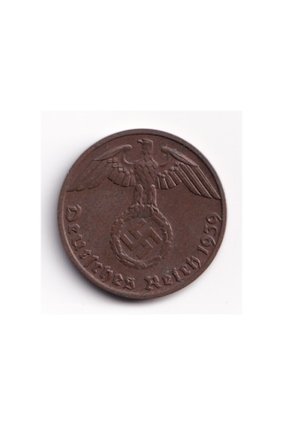 Almanya Nazi Almanyası 1 Reichspfennig 1937-39, Çt/ççt Eski Madeni Para