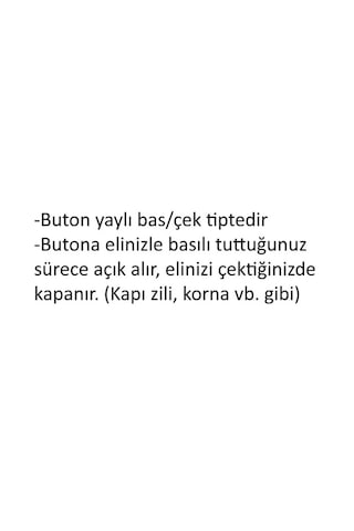Yaylı Mini Metal Buton Kırmızı Aç-kapa Bas/çek Mini Korna Düğmesi