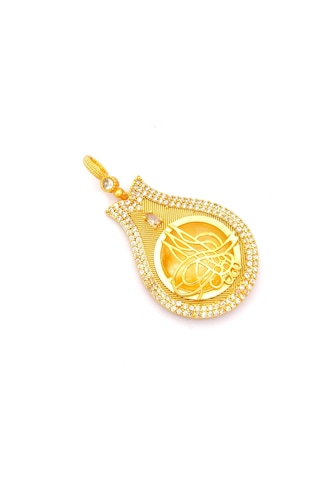 Altın Kaplama Tuğralı Kolye Ucu Tgr-717 Altın