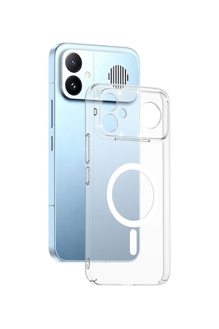 Xiaomi Poco F8 Ultra Kamera Korumalı M-safe Şarj Özellikli Şeffaf Zore London Sert Pc Kapak