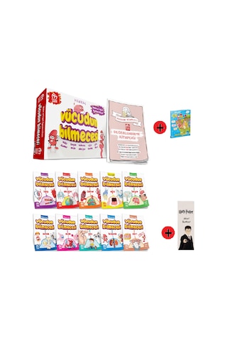 2. Sınıf Hikaye Kitabı Seti Model Yayınları Vücudun Bilmecesi + 2. Sınıf Test Kitabı + Kişiye Özel İsimli Harry Potter Kitap Ayracı