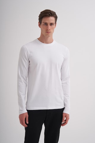 Cazador 56060 Erkek Bisiklet Yaka Sweatshirt Beyaz