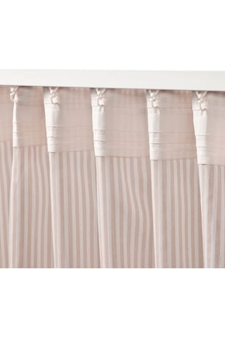 Ikea Bymott Tül Perde 120x300 Cm Beyaz-pembe Pembe-beyaz