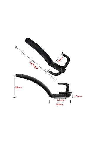 Noktalı Portmanto Vestiyer Askısı Metal Mat Siyah 4 Lü Mat Siyah