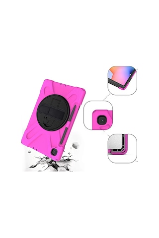 Galaxy Uyumlu Tab S6 Lite P610/p615/ P617 Kılıf Kalem Yerli 3 Katmanlı Standlı Zırh Kılıf/shockproof- 5775
