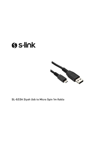 Sl-633a Siyah Usb To Micro 5pin 1m Kablo