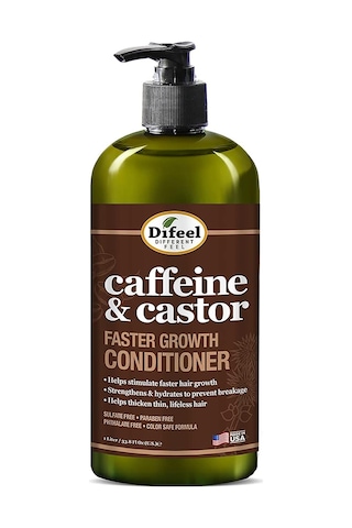 Difeel Caffeine & Castor Saç Uzamasını Destekleyen Saç Kremi 1lt