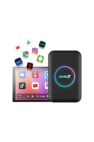 Carlinkit Lite Carplay Ai Box Kablosuz Adaptörü Youtube Netflix İçin, Kablolu Carplay&apos I Kablosuz Apple Carplay Ve Kablosuz Android Auto&apos Ya Dönüştür, Fabrika Kablolu Carplay Ve Android Auto Arabaları