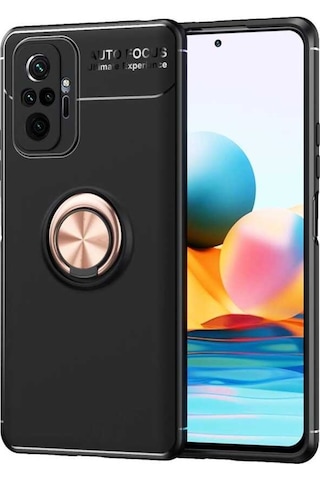 Xiaomi Redmi Note 10 Pro Kılıf Zore Ravel Yüzüklü Silikon Kılıf