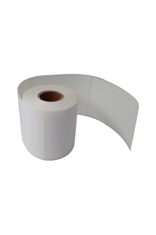 Pp Opak Etiket 100mm X 150mm Ruloda 350 Adet 40mm Kuka Çapında Yırtılmaya Dayanıklı Etiket, Beyaz 1