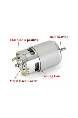 Rs775 Dc Motor 24v 15000 Rpm Rulmanlı Şarjlı Matkap Cnc