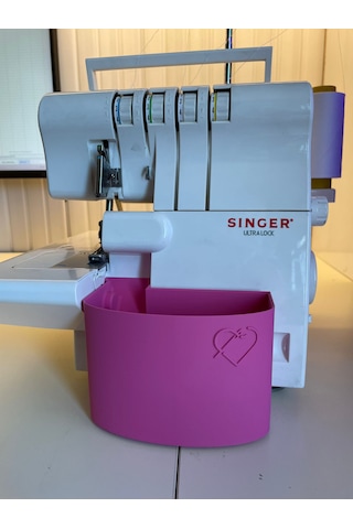 Singer Overlok Çöp Kutusu Fire Kabı Xl Fuşya Pembe 14sh654 14sh75