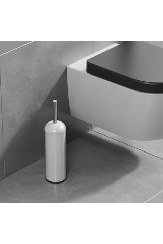 Aqua Bagno Smile Klozet Ve Tuvalet Fırçası , Beyaz Beyaz