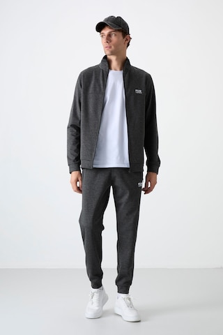 Tommy Life Hugo Antrasit Melanj Jogger Erkek Eşofman Takım - 85198 Antrasit - Melanj Antrasit Melanj