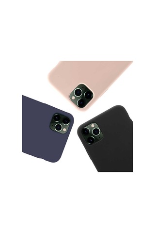 Apple Uyumlu iPhone 11 Pro Kılıf Zore Silk Silikon-Siyah