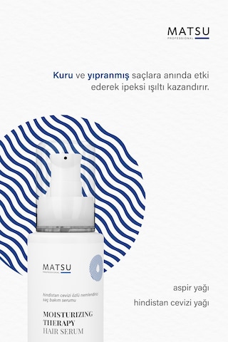 Matsu Kuru Saçlar için Nemlendirici Saç Bakım Serumu 100 ML
