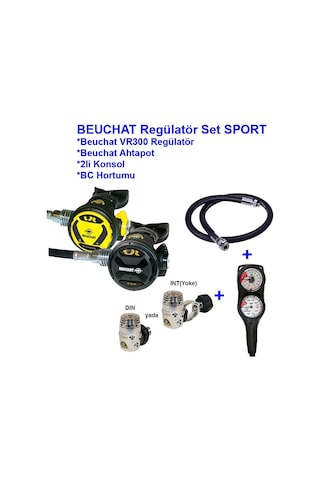 Beuchat Regülatör Set Sport Vr300 Int. Ahtapot Konsol Bc Hortum