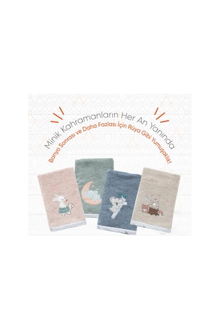 Gezenbebe Hero Nakışlı Bebek Çocuk Banyo Havlusu 70x140 Pembe