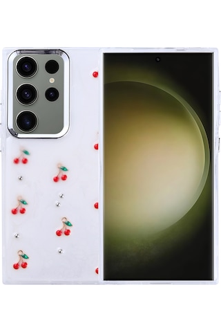 Samsung Galaxy S25 Uyumlu Ultra Kılıf Airbag Tasarımlı Simli Şeffaf Kutup Kapak