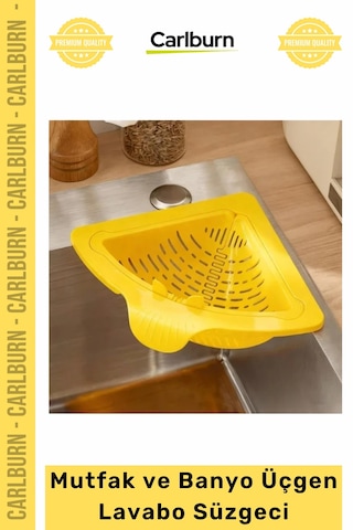 Özel Üretim Köşe Uyumlu Ergonomik Plastik Evye Organizer Atık Mutfak Banyo Üçgen Lavabo Süzgeci Çok Renkli