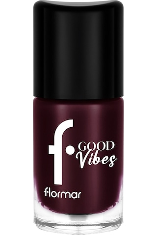 Flormar Good Vibes Yüksek Pigmentli & Parlak Bitişli Nefes Alabilen Oje 002 Sweet Mulberry
