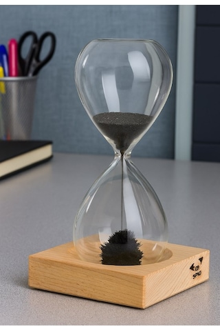 Masa Seti Newton Topu, Manyetik Kum Saati, Kristal Dünya Küresi Dekoratif Ofis Hediyesi