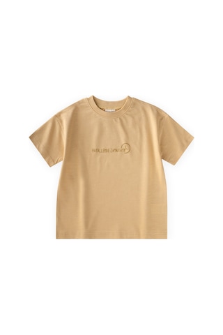 Cigit Slogan Baskılı T-shirt 2-10 Yaş Sundres Sarı