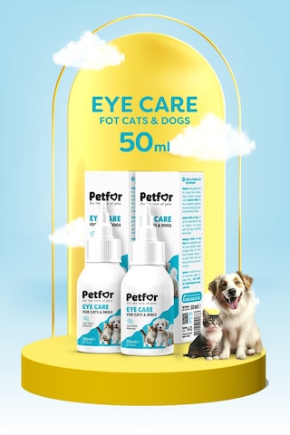 Kedi Ve Köpekler İçin Göz Bakım Damlası 50 Ml X2 Adet