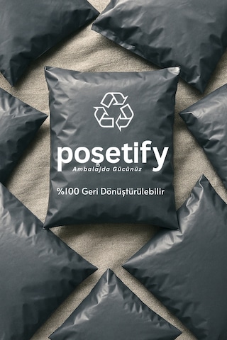Gri Cepsiz Kargo Poşeti 17x23+4 Cm Yapışkan Bantlı Kargo Zarfı 10000 Li E-ticaret Poşeti