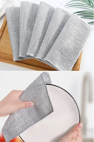 3 Adet Iki Katlı Zor Kir Bezi, Inox Telli Bulaşık Bezi, Mutfak Banyo Bezi Diğer