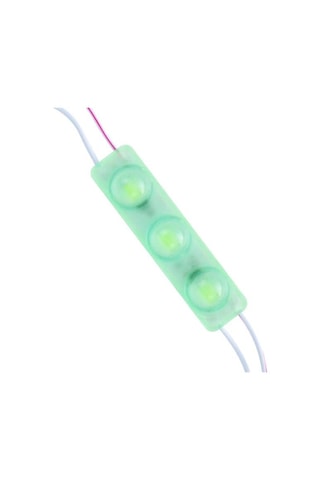 Powermaster 12 Volt 1.5 Watt Yeşil Yanıp Sönen Parlak Tek Renk 2835 69 X 16 Mm Ip65 160 180 Lümen 160 Derece Modül Led