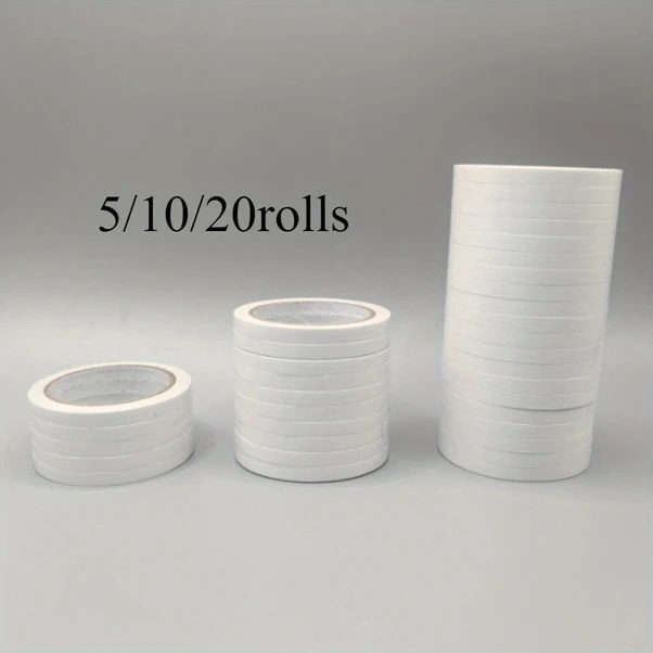 Trendooze Güneş022 10 Rulo Çift Taraflı Yapışkan Bant 0.5cm Genişlik 450cm Uzunluk El İşleri