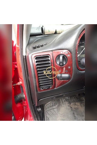 Volkswagen Polo Klasik uygun Gül Desenli Maun Full Set,Torpido Konsol Maun Kaplama(Gül desenli Maun)