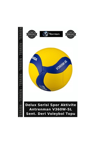Delux Serisi Spor Aktivite Antrenman V360w-sl Sent. Deri Voleybol Topu Çok Renkli
