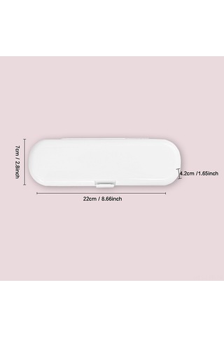 Ranyeek Seyahat Elektrikli Fırça Kutusu, Pp Malzeme, Evrensel Uyumlu, Temiz Ve Organize Tutar, Taşınması Kolay, Pembe Renk Diğer