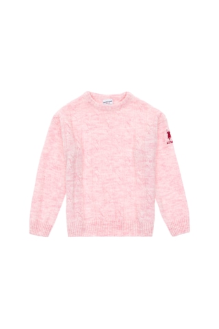 U.s. Polo Assn. Kız Çocuk Pembe Kazak /triko 50297150-vr041 Pembe