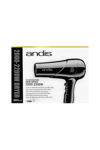Pro Tourmaline Ionic Black Saç Kurutma Fön Makinesi 2000-2200w