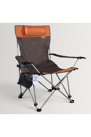 Madfox Prowler Katlanabilir 3 Kademeli Yatabilen Kamp Sandalyesi - Şezlong Brown/orange Karışık