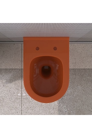 Lucco Garcia 53 CM Kanalsız Asma Klozet Turuncu