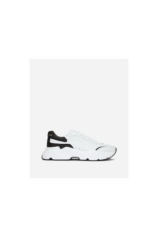 Dolce & Gabbana Calfskin Nappa White Daymaster Sneakers Beyaz