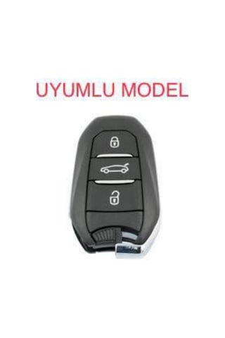 Peugeot Uyumlu 208 308 508 2008 3008 5008 Rifter Nano Anahtar Koruma Kılıfı Sustasız Beyaz Gold Altın Renk