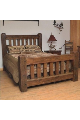 Masifart_Mobilya Masifart Tilya Ahşap Karyola Çift Kişilik Klasik Ahşap Yatak Başl