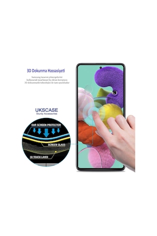 Huawei P40 Lite E 5D Tam Kaplayan Ekran Koruyucu Kırılmaz Cam (544790001)
