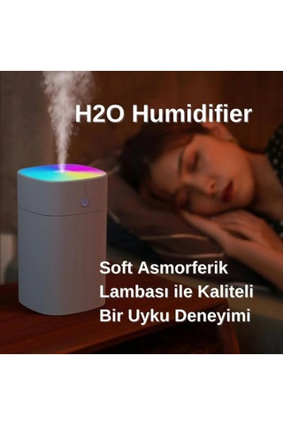 H2o Humidifier 400 Ml Ulrasonik Hava Nemlendirici 4741