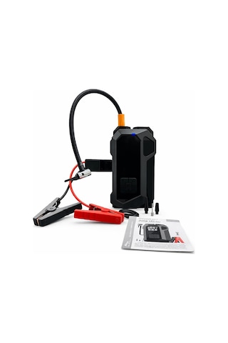 Akü Takviye Cihazı 4'ü 1 Arada Jump Starter 150 Psı Hava Kompresörü Powerbank & Led Fener Taşıma Çantalı